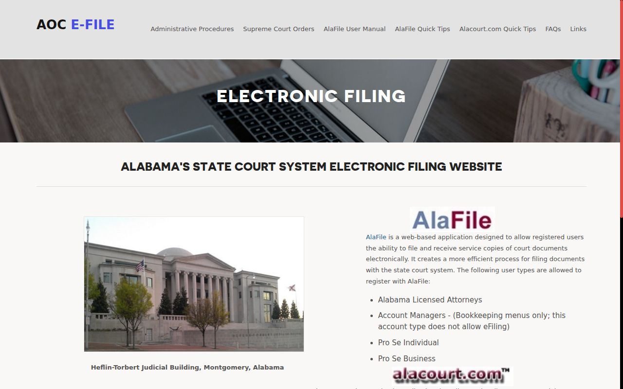 Jefferson County case search and Alabama court access systems