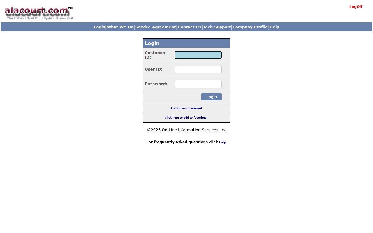 Jefferson County case search through Alacourt subscription