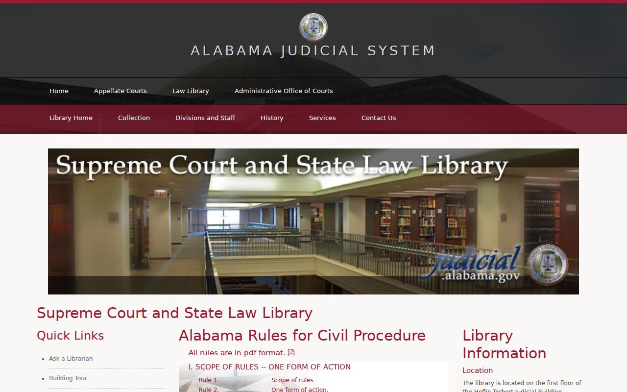 Jefferson County civil court docket Alabama civil procedure rules