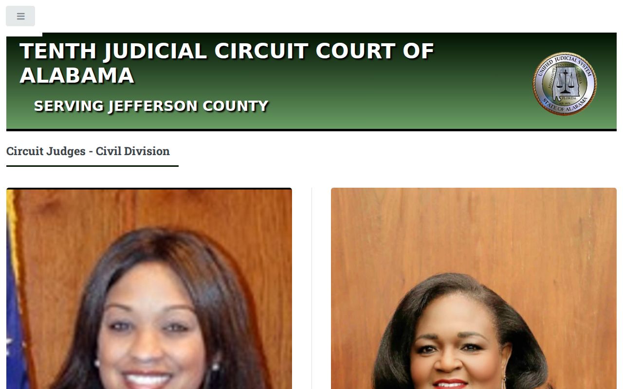 Jefferson County civil court docket Circuit judges roster