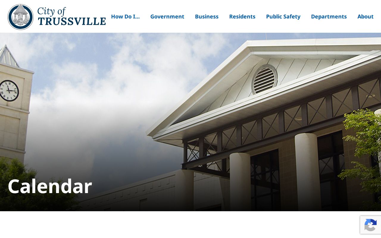 Jefferson County court calendar showing Trussville municipal dates