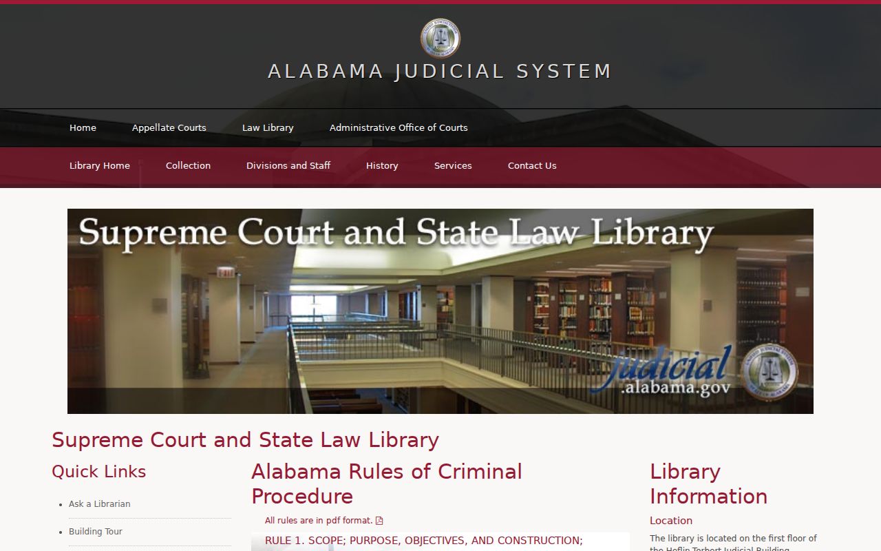 Jefferson County court calendar and Alabama hearing rules