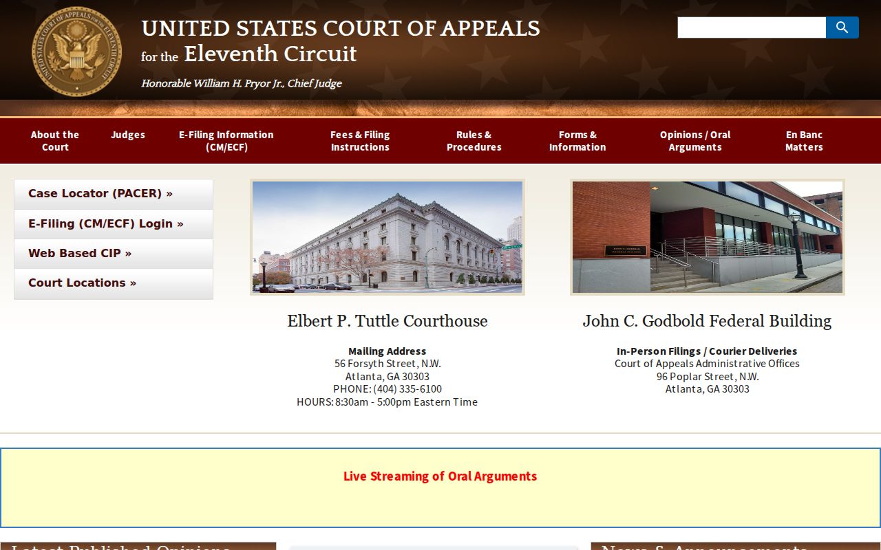 Jefferson County court docket federal appeal route to the Eleventh Circuit