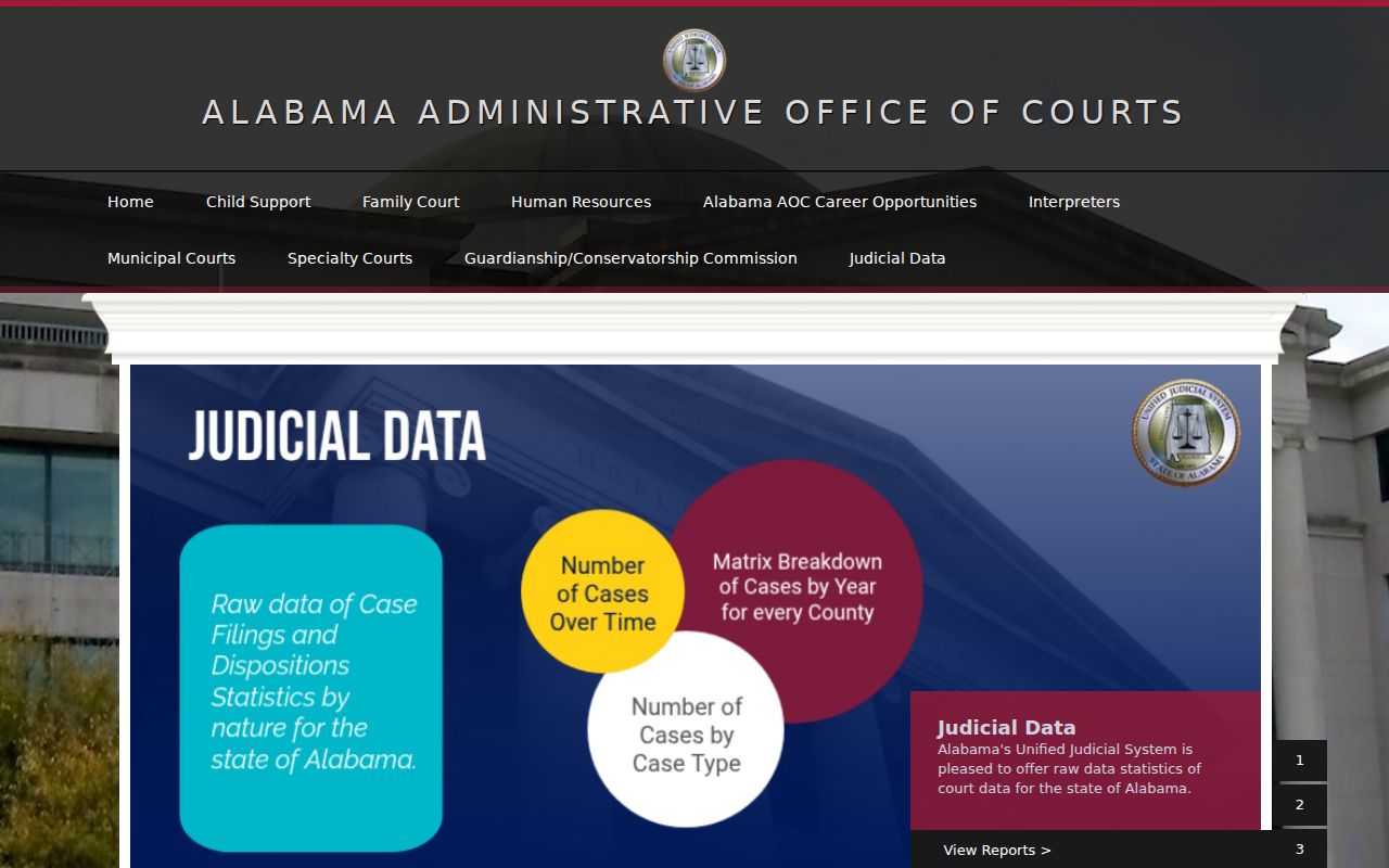 Jefferson County court docket access through Alabama court services