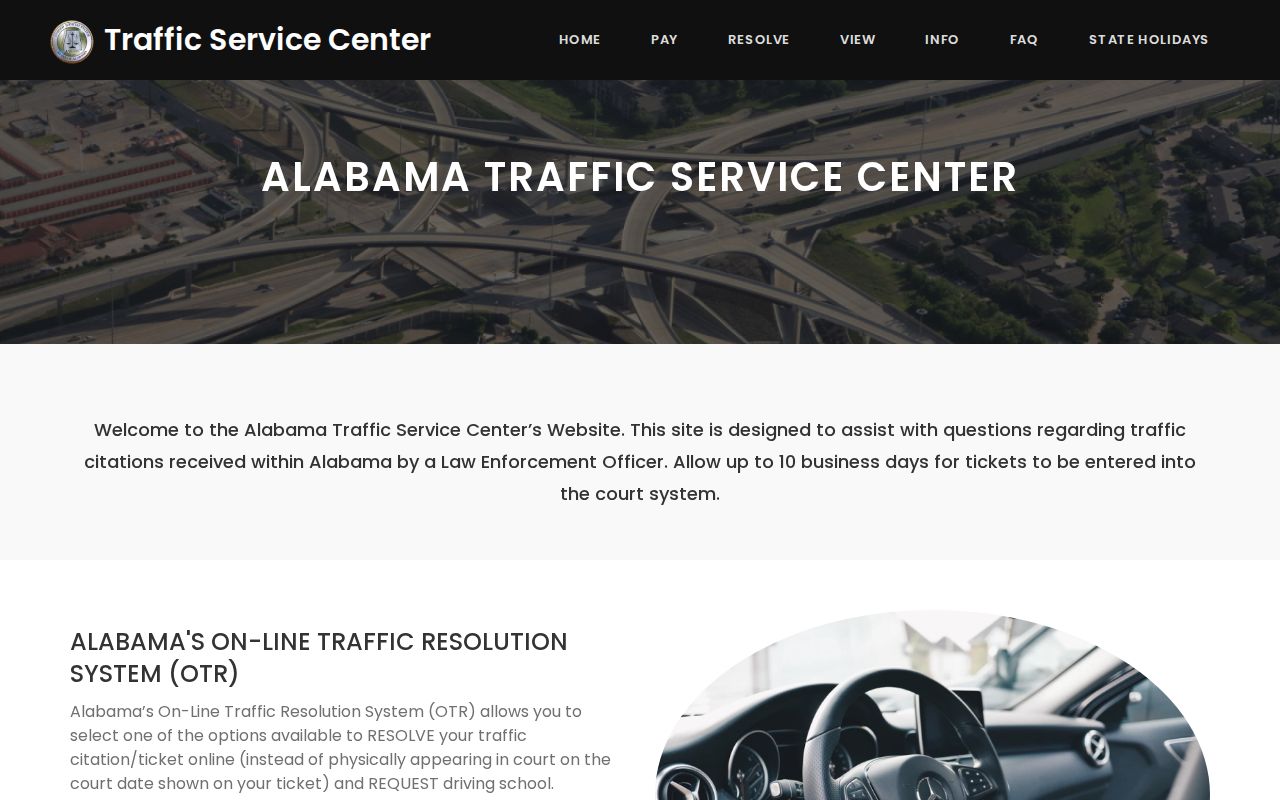 Jefferson County traffic court records AlaPay portal