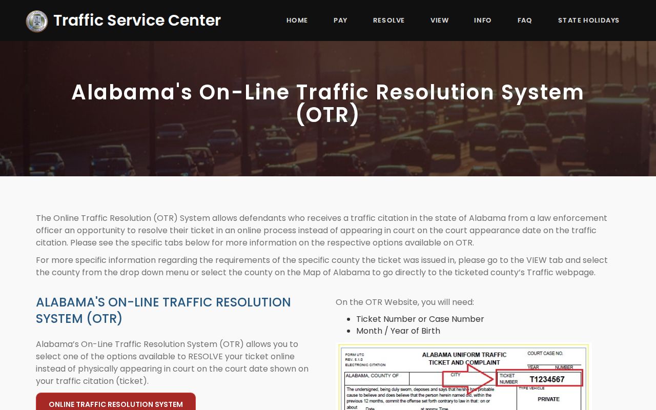 Jefferson County traffic court records online resolution guide
